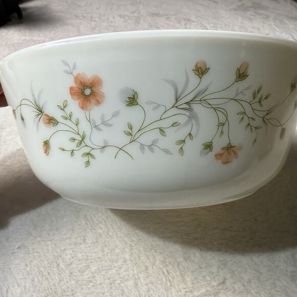 Vintage Pyrex England Spring Garden Emily Casserole Dish 1970s 9” Cottagecore - Picture 2 of 6